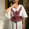 Rochia mireasă stilizată cu motive tradiționale țesute Mara - IIANA