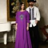 Cămașă stilizată cu vestă din jacquard țesut cu motive tradiționale - IIANA