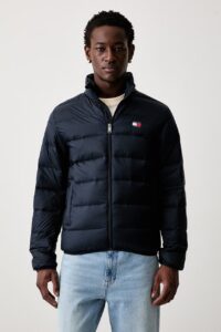Tommy Jeans geacă cu puf pentru bărbați, bleumarin, DM0DM23231