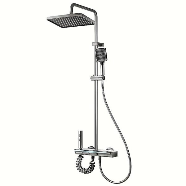 Set de dus smart, iHunt MZ110GR, Display LED, afisaj digital, 4 moduri de curgere, ajustabil