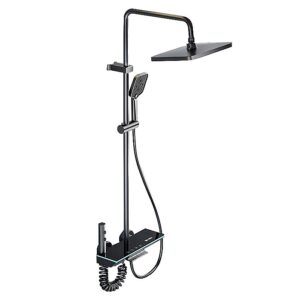 Set de dus smart, iHunt MZ140BL, Display LED, afisaj digital, 4 moduri de curgere, ajustabil