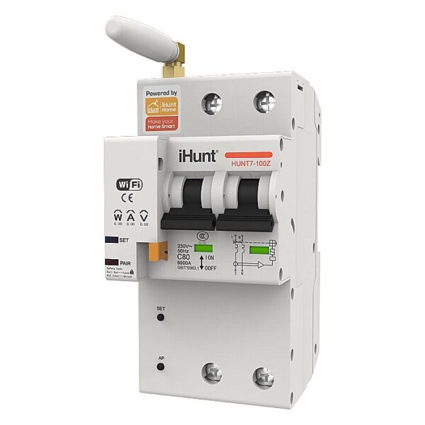 iHunt Home WIFI Smart Circuit Breaker with Metering 2P 16A – Siguranta automata inteligenta cu contorizare