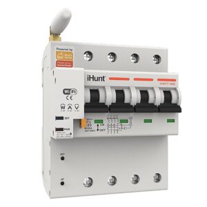 iHunt Home WIFI Smart Circuit Breaker with Metering 4P 16A - Siguranta automata inteligenta