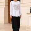 Bluza Alba cu Corset Integrat - IIANA