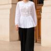 Bluza Alba cu Corset Integrat - IIANA