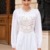 Bluza Alba cu Corset Integrat - IIANA