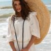 Bluza Alba Maramu cu Broderie Tridimensionala - IIANA