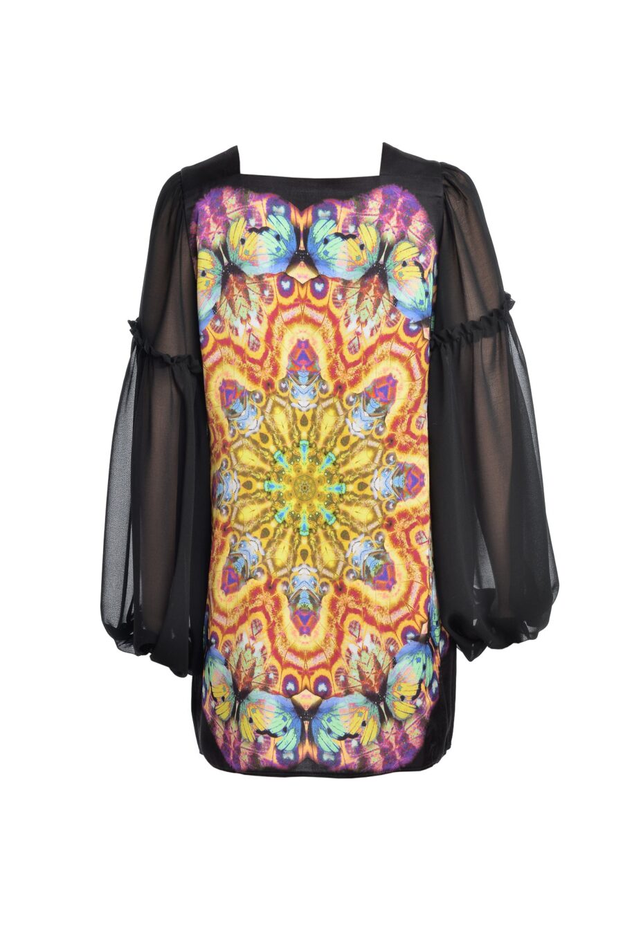 Bluza Lunga  din Matase Naturala Mandala - IIANA