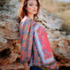 Bluza Multicoloara Muse din Matase Naturala - IIANA