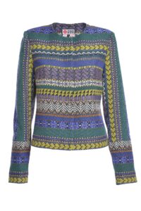 Jacheta Etno din Jacquard Tesut