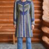 Palton Dora din Jacquard Etnic Tesut - IIANA