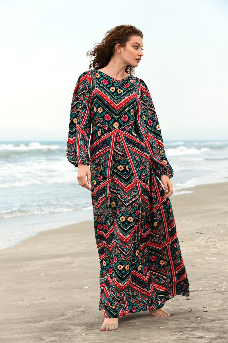 Rochie Lunga Zig Zag - IIANA