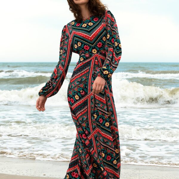 Rochie Lunga Zig Zag - IIANA