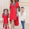 Rochita traditionala fetite Rosie Agata 8 - 15 ani - IIANA