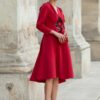 Rochie din Stofa Rosie Medeea - IIANA