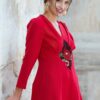Rochie din Stofa Rosie Medeea - IIANA