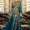 Rochie Statuara Verde cu Flori - IIANA