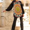 Bluza Lunga  din Matase Naturala Mandala - IIANA