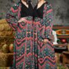Rochie Lunga Boho Zig Zag - IIANA
