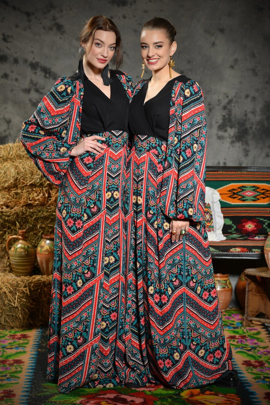 Rochie Lunga Boho Zig Zag - IIANA