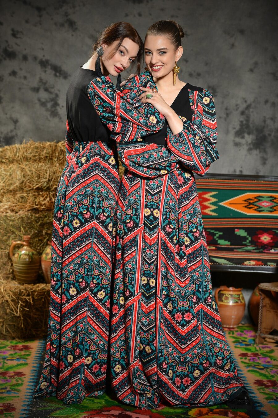 Rochie Lunga Boho Zig Zag - IIANA