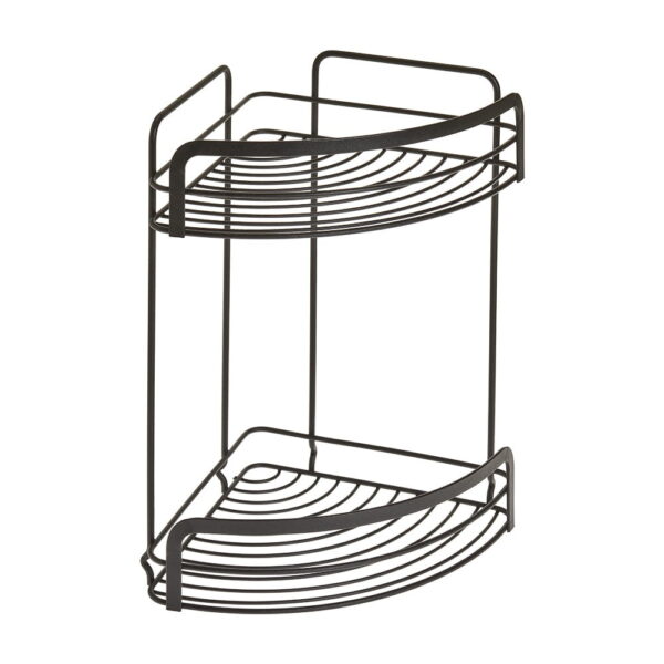 on1-import-10991-5eda74715389 Raft de colț cu 2 etaje pentru baie Metaltex Origin Lava, negru