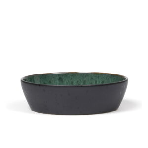 Bol mic verde/negru din gresie Gastro Green/Black – Bitz