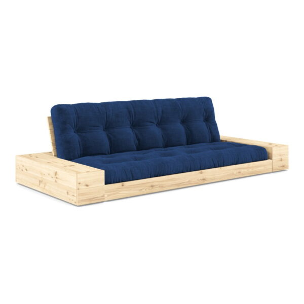 on1-import-11007-775893796fa9 Canapea albastră extensibilă cu tapițerie din catifea reiată 244 cm Base – Karup Design