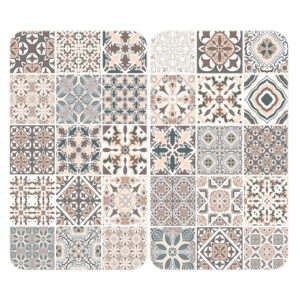 Set 2 protecții din sticlă pentru aragaz Wenko Universal Tile