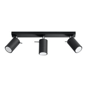 Spot negru 8x45 cm Etna – Sollux