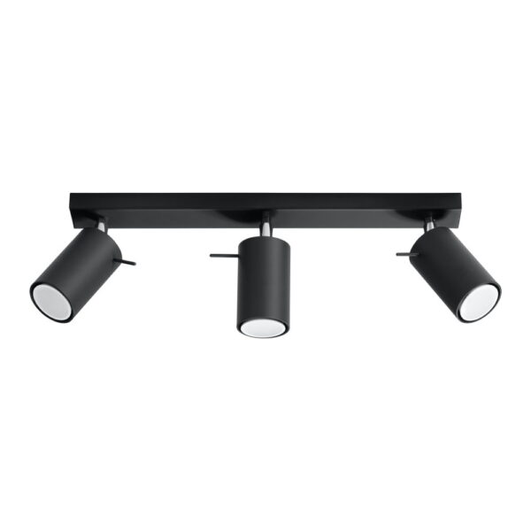 Spot negru 8x45 cm Etna – Sollux
