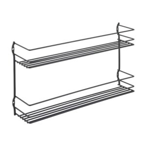 Organizator pentru mirodenii, de montat pe perete, din oțel Pepito – Metaltex