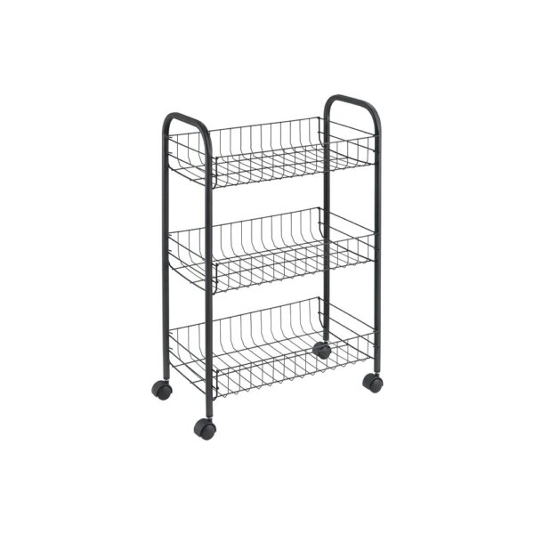 on1-import-11219-a139e6bc02cd Cărucior mobil din oțel inoxidabil pentru depozitare Metaltex Lugano Lava, negru