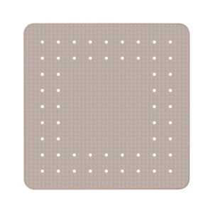 Covor baie anti-alunecare Wenko Mirasol, 54 x 54 cm, gri - bej