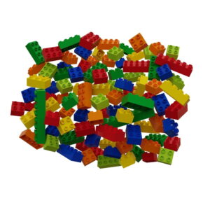 Set cuburi de construit Hubelino Rainbow, 120 piese