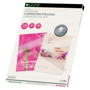 Set 100 folii pentru laminare Leitz Home Office, A3, 125 microni