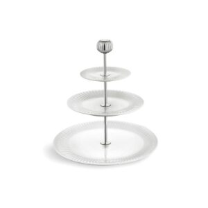 Etajeră din porțelan pe 3 nivele Kähler Design Hammershoi Etagere, ⌀ 28 cm, alb
