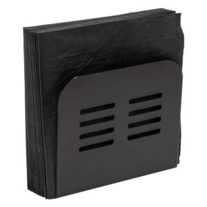 Suport pentru șervețele Wenko Black Outdoor Kitchen Baco, negru