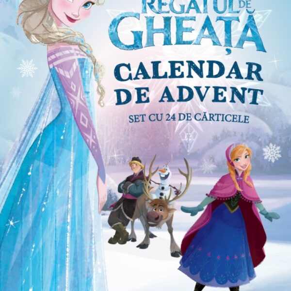 Disney. Regatul de gheata. Calendar de advent. Set cu 24 de carticele (transport gratuit)