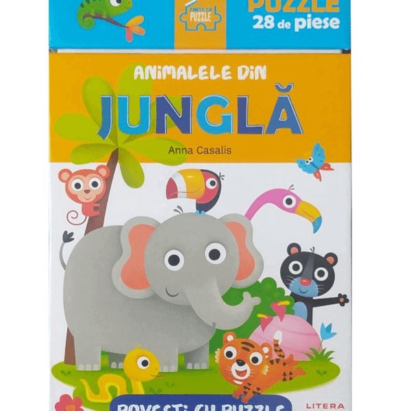 Povesti cu puzzle. Animalele din jungla