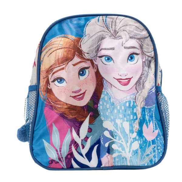 Rucsac gradinita cu 2 buzunare 30x26x10 cm Frozen glitter