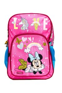 Rucsac primar 1 compartiment si buzunar 38x27x12 cm Minnie