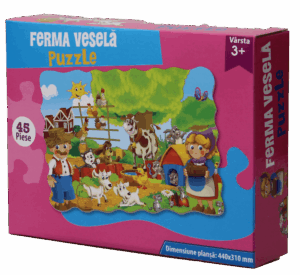 Puzzle Ferma Vesela 45 piese