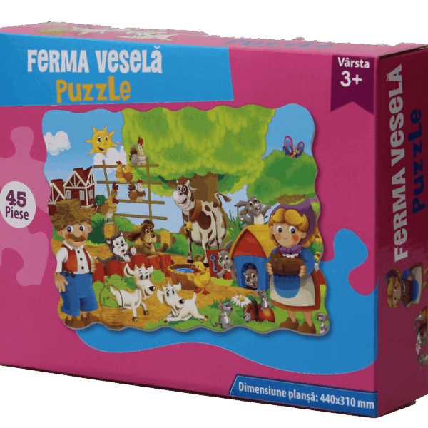 Puzzle Ferma Vesela 45 piese