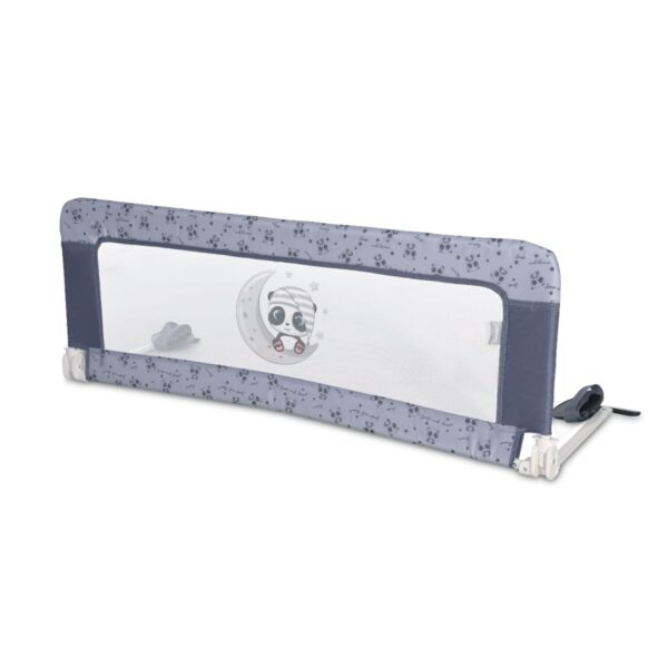 Bariera reglabila de protectie pat, Lorelli Safety Night, Cool Grey Pandas