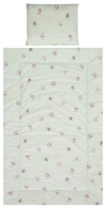 Set lenjerie pat 3 piese bumbac Ranforce Cosy, Lorelli, Friends Green