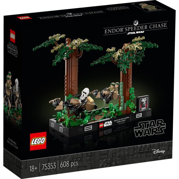 LEGO® Star Wars - Diorama Urmarire cu speederul pe EndorTM (75353)