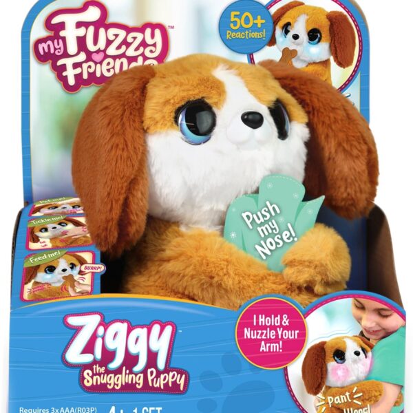 Jucarie de plus interactiva, My Fuzzy Friends, Ziggy the Snuggling Puppy