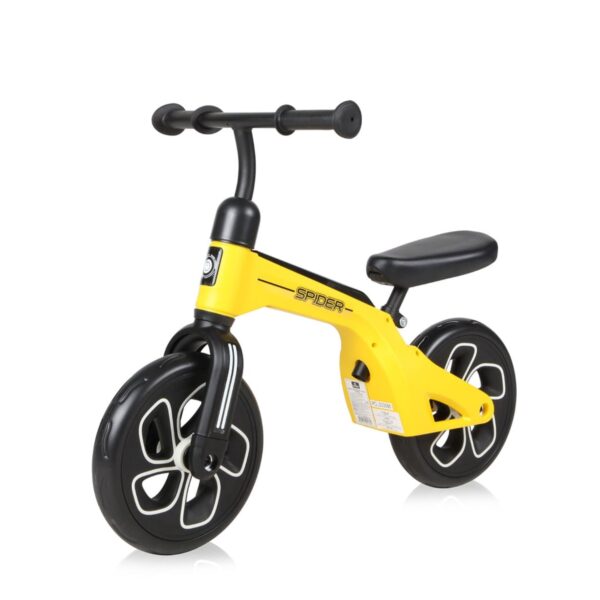 Bicicleta de tranzitie, fara pedale, roti mari, Lorelli Spider, Yellow