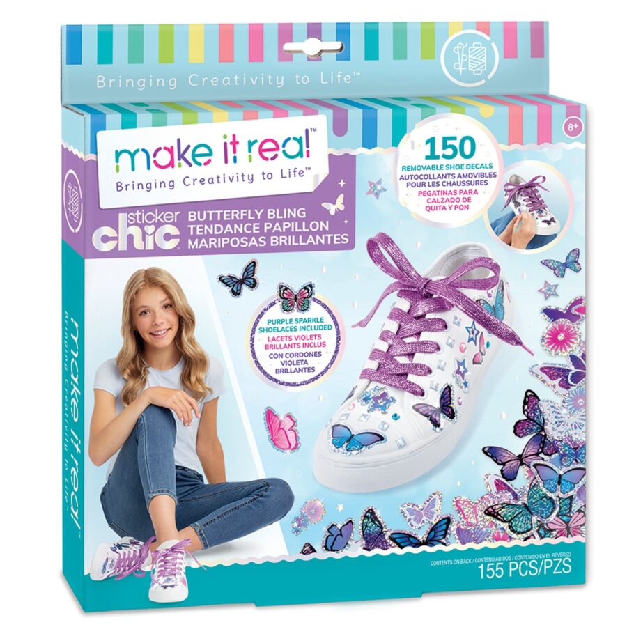 Set de stickere pentru incaltaminte, Make It Real, Butterfly